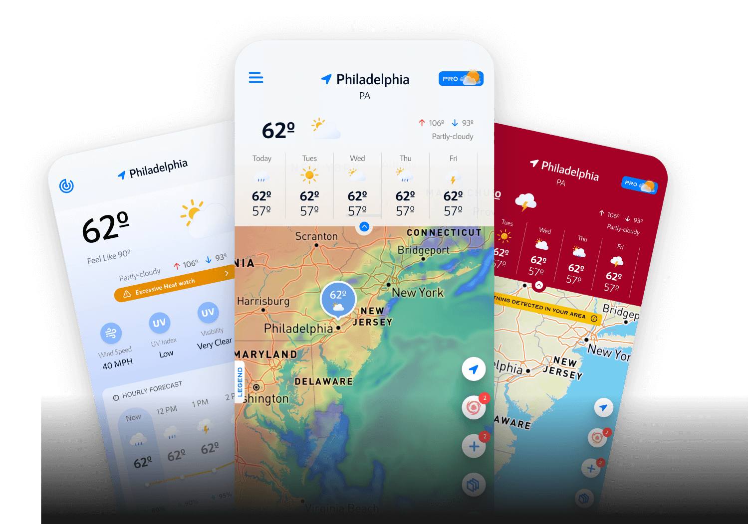 Weather radar interface