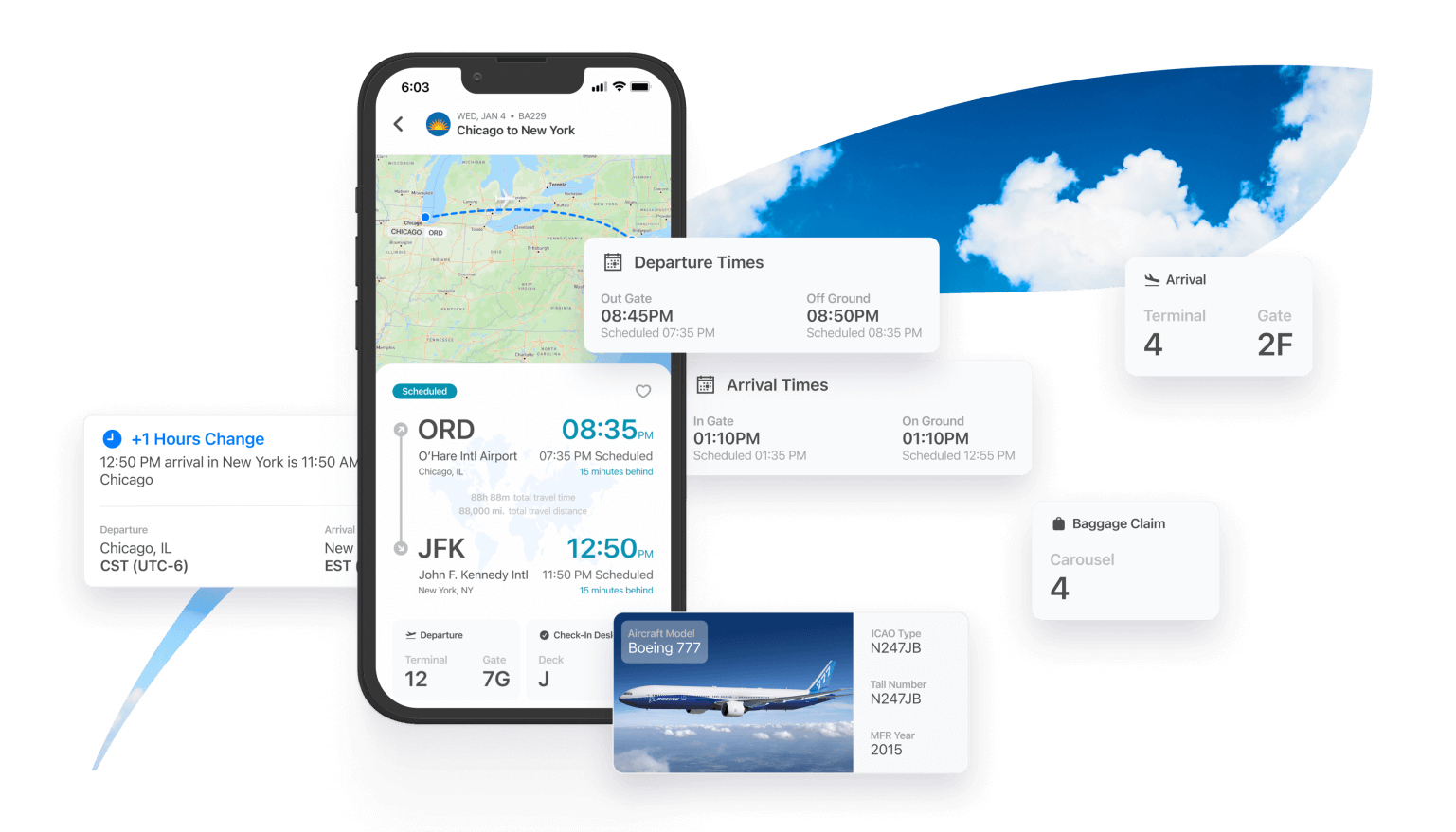 Flight tracking interface